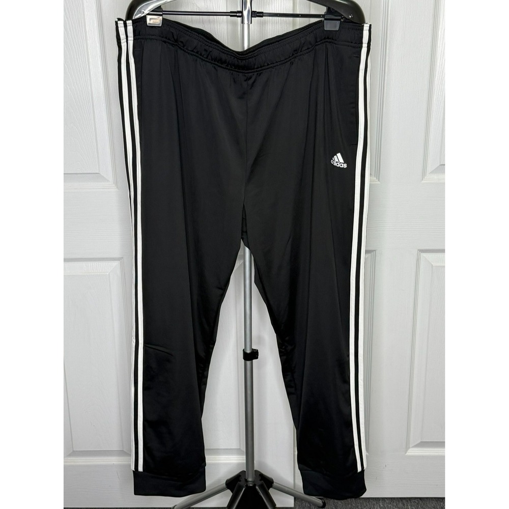adidas Mens 3XL H46105 Essentials 3-Stripes Track Pants Black NWT